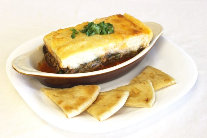 menu - Mousaka